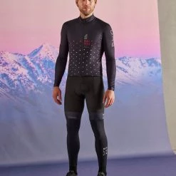 Maloja PushbikersM. Bib 1/2 Cycle Thermal Bib Moonless