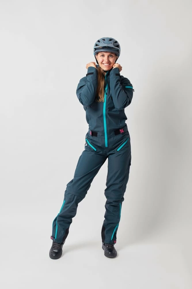 Dirtlej Dirtsuit Core Edition Ladies Steel Blue/turq 4 Dirtlej Dirtsuit Core Edition Ladies Steel Blue/turq – Bild 2