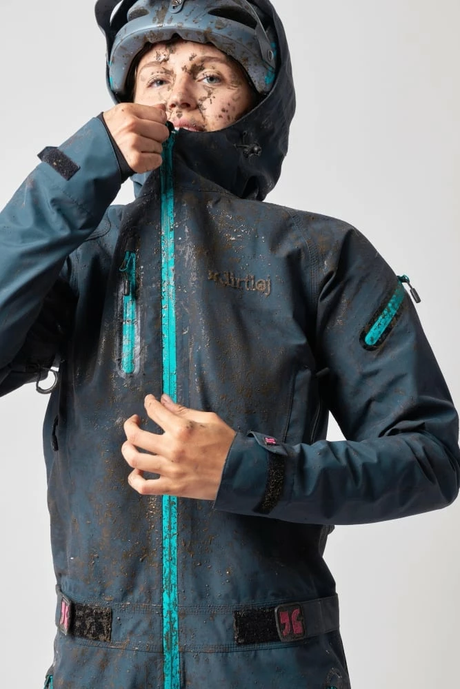 Dirtlej Dirtsuit Core Edition Ladies Steel Blue/turq 12 Dirtlej Dirtsuit Core Edition Ladies Steel Blue/turq – Bild 10