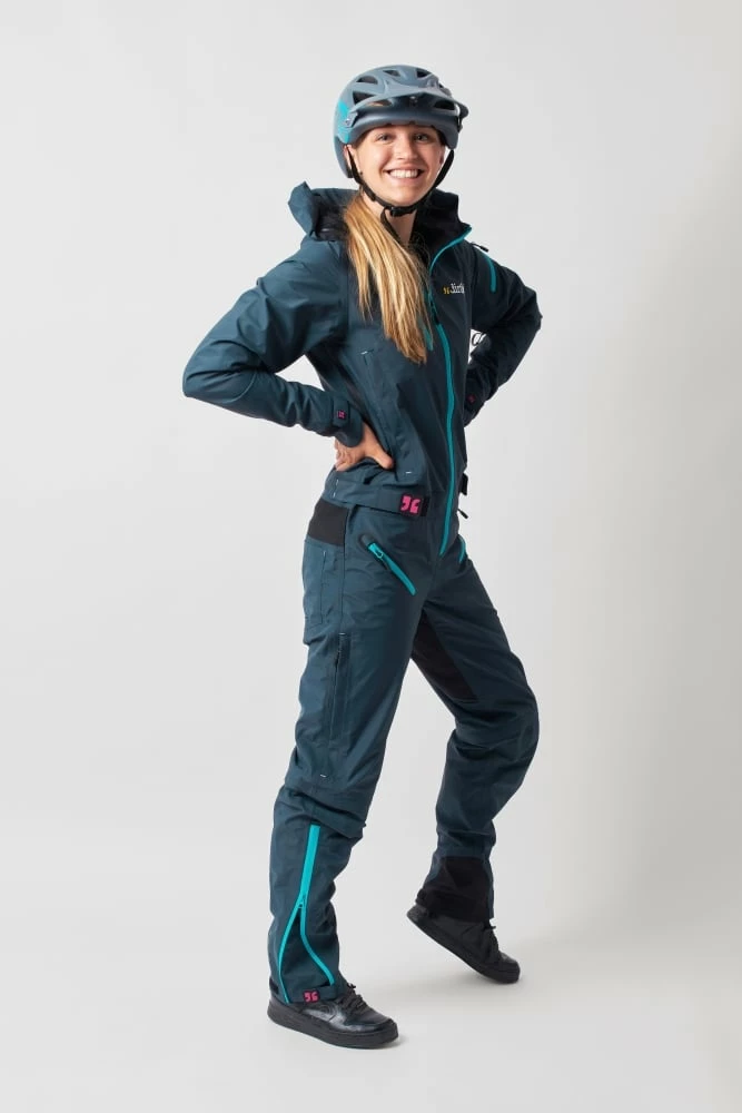 Dirtlej Dirtsuit Core Edition Ladies Steel Blue/turq 6 Dirtlej Dirtsuit Core Edition Ladies Steel Blue/turq – Bild 4